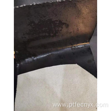 Fiberglass coated with fluorin rubber